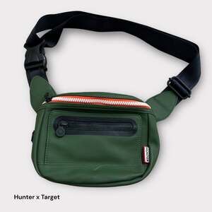 Hunter x Target Olive Green Rubberized Belt Bag Fanny Pack